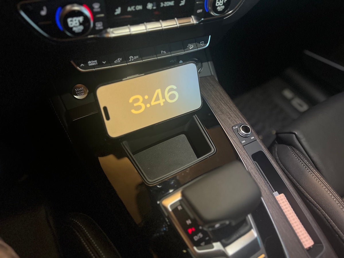 Audi Center Console MagSafe Charger Mount — Q5 / SQ5 / A4 / A5 B9.5